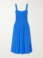 Ellison pleated knitted stretch-jersey midi dress