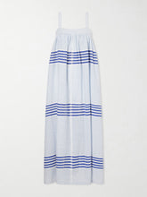 Eda striped cotton-gauze midi dress
