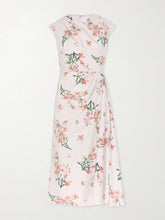 Floral-print cotton-poplin midi dress