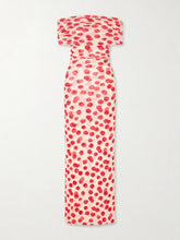 Printed chiffon midi dress