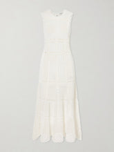Crocheted cotton midi dress