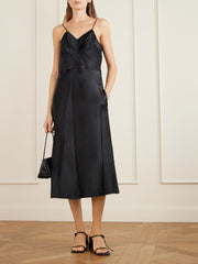 Fia satin midi dress