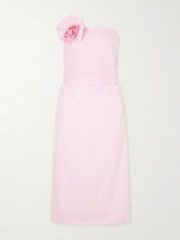 Vera embellished gingham cotton midi dress