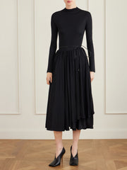 Jersey midi dress