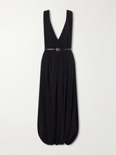 Draped jersey midi dress