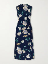 Floral printed ponte midi dress