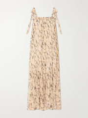 Emrys Shadow floral-print gathered midi dress