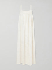 Eda striped cotton-gauze midi dress