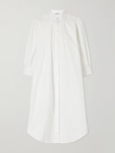 Valdi cotton jacquard-poplin midi dress