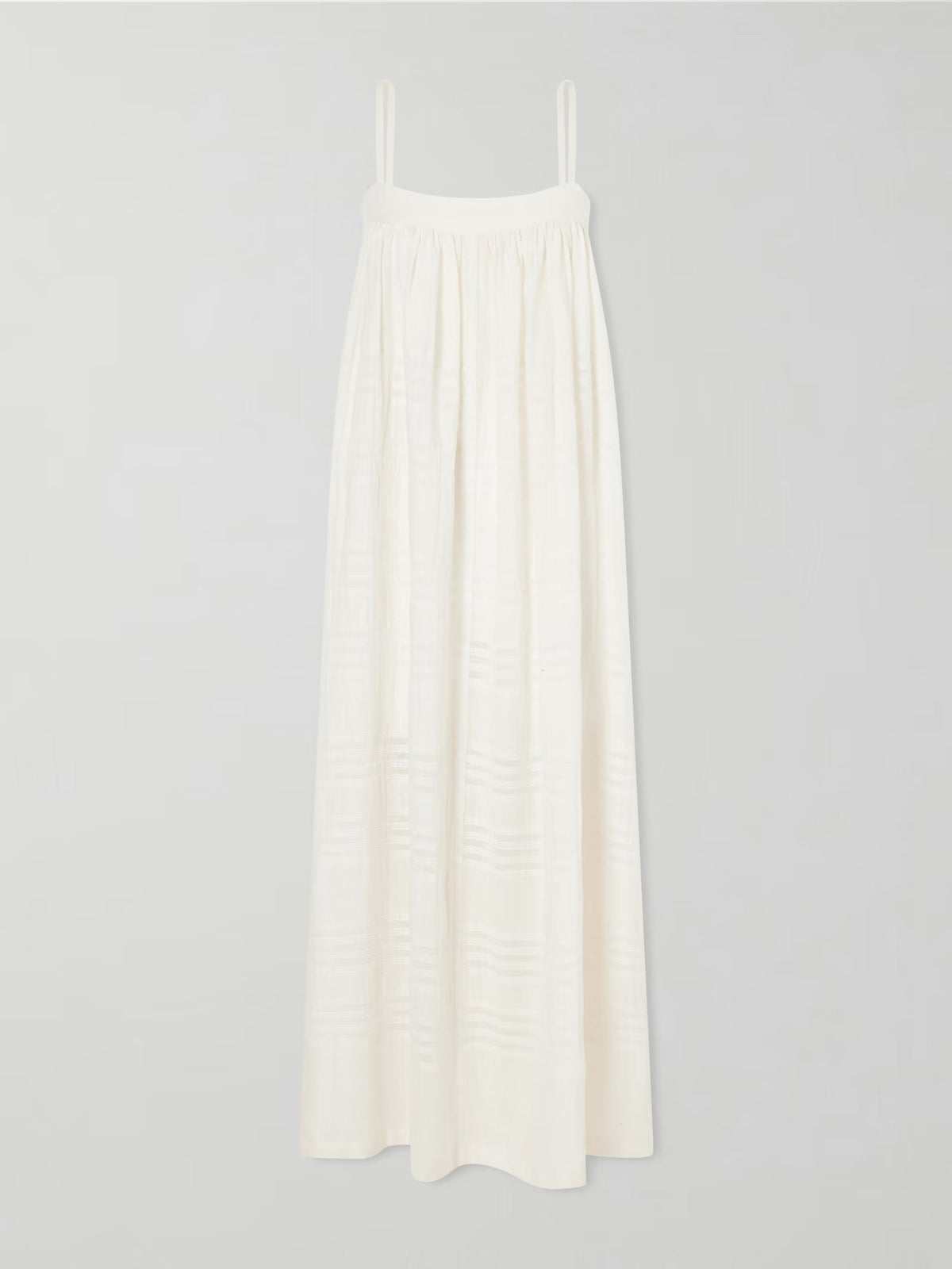 Eda striped cotton-gauze midi dress