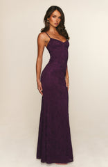 Blossom Belle Maxi Dress Plum