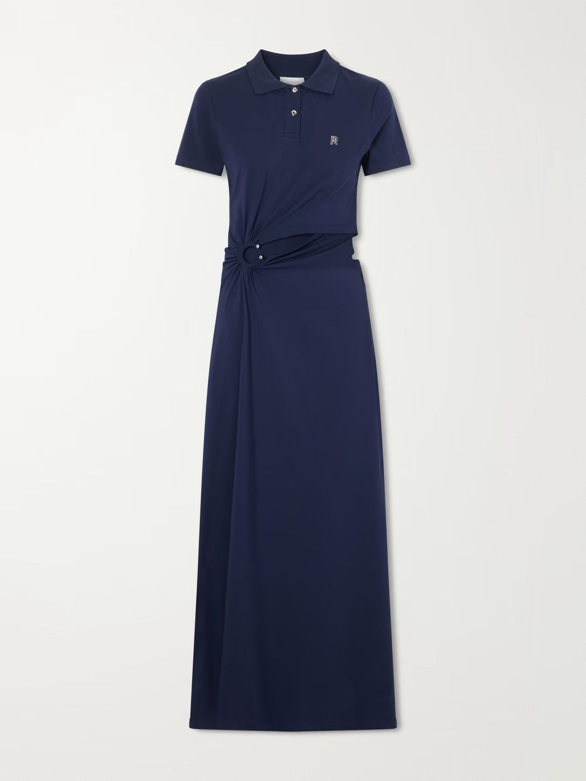 Embellished jersey midi dress